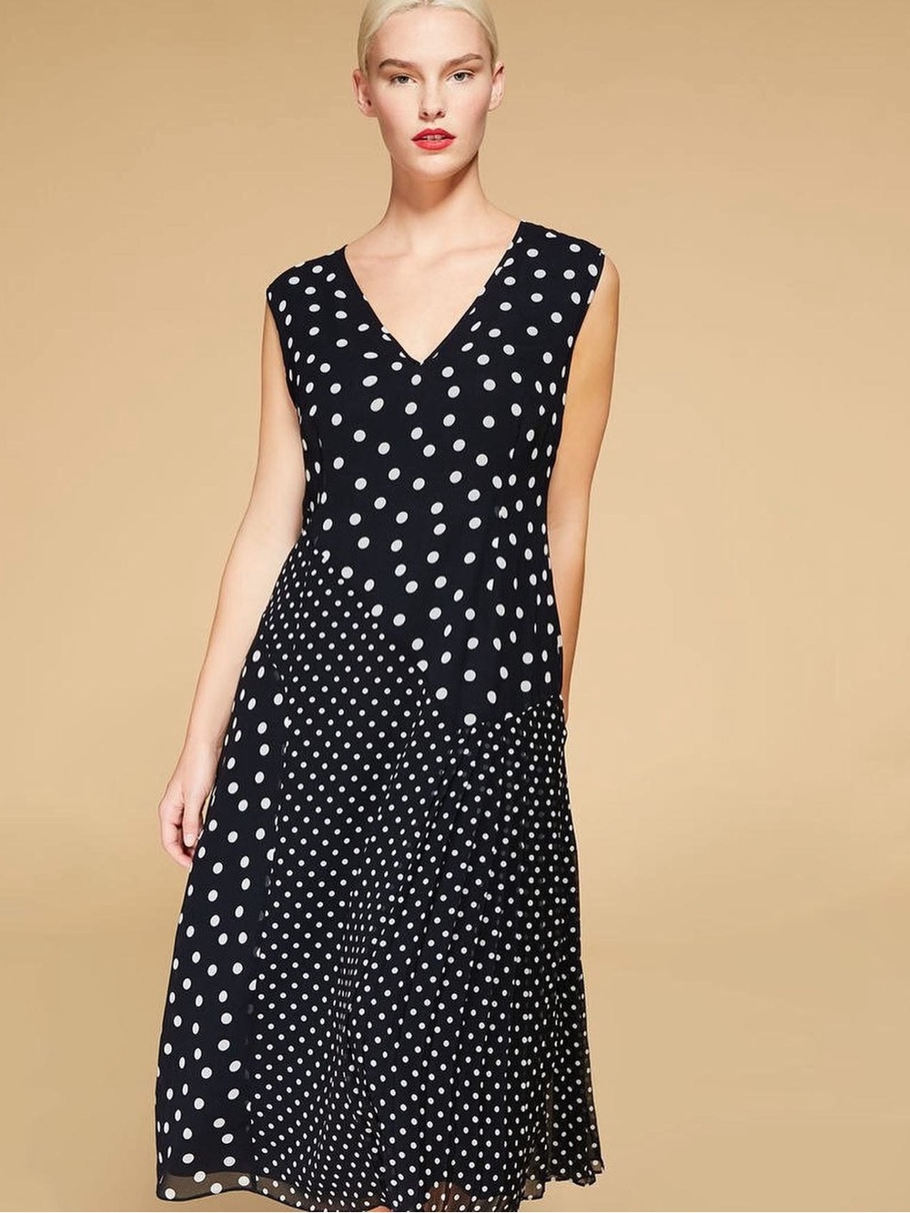 Polka Dot Dress Persona by Marina Rinaldi Size 10